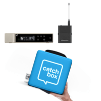Catchbox pro (blauw) inclusief beltpack en ontvanger (Sennheiser - EW-D)