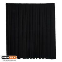 P&D Curtain Molton CS - Black - Flat - 4(h) x 3(b) m - Velcro